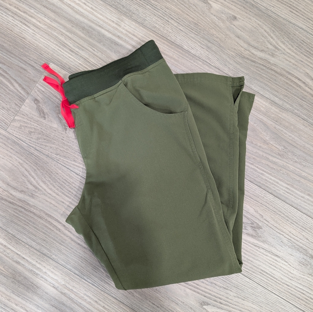 Figs Kade Dark olive cargo pant.